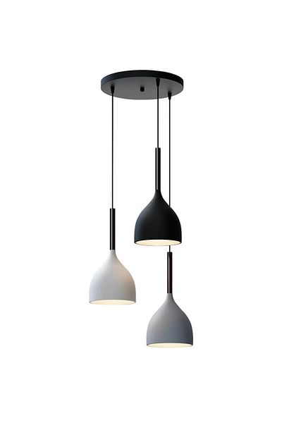 sharpdo Modern Home Style Three-Head LED Chandelier, Cold Light/Natural Light/Warm Light 3 Colors Adjustable