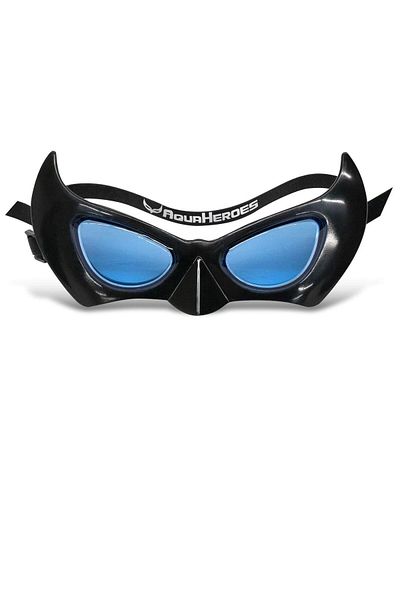 Toybox Avengers Superhero Kids Swimming Goggles, Super Heroes Themed Adjustable Swim Mask, Black