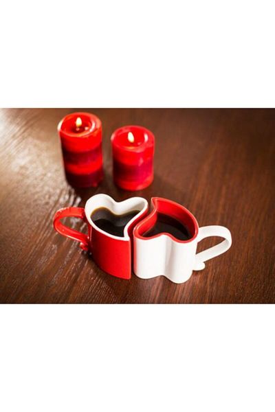 Gadget Master Romantic Heart Mugs for Couples