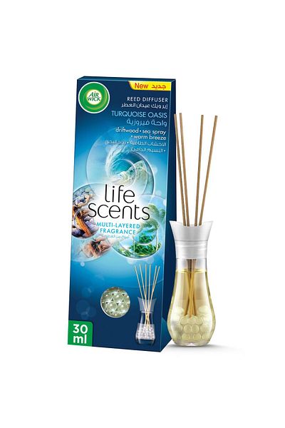 Air Wick Airwick Life Scents Multi-Layered Fragrance Reed Diffuser Turquoise Oasis 30 ml