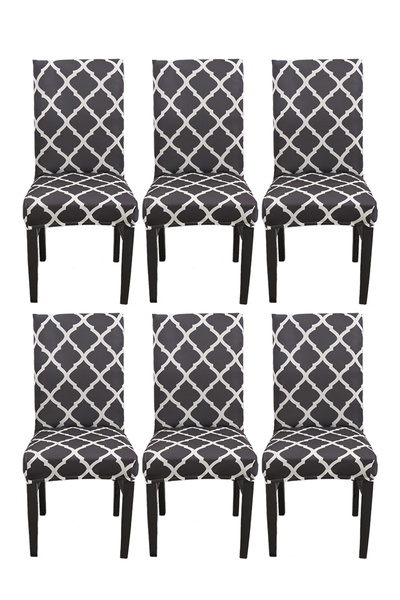 sharpdo Simple 6-piece Stretch Chair Cover