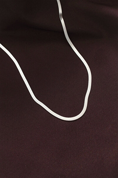 Belle Fusion BFS 316L قلادة سلسلة إيطالية فضية اللون مقاس 60 سم
