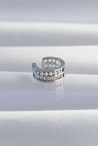 Belle Fusion أقراط باجيت من حجر الباجيت باللون الفضي النحاسي من BFS