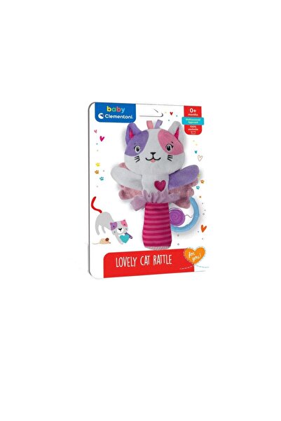 CLEMENTONI 17784 Baby - Cute Cat Rattle