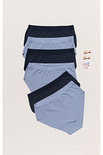 siyalife Chiloți de damă din Lycra, fără sudură, tăiat cu laser, fără marcaj, pachet de 6