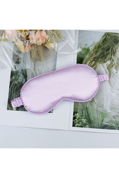 Tinybabyconcept 6 Piece Satin Sleeping Set Pillow Case Bordered Eye Mask Scrunchie Heatless Shaping Hair Roller Set