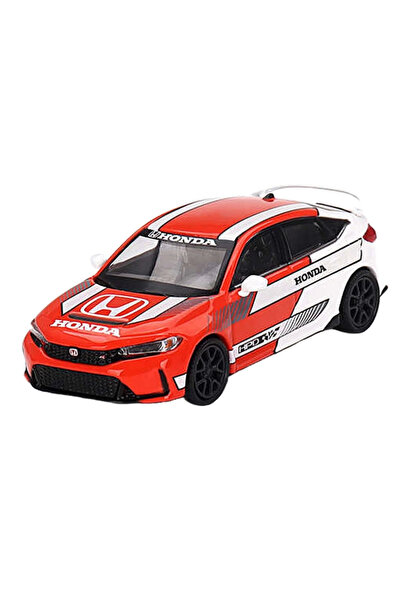 Belle Fusion BFS Mini Gt 1/64 هوندا سيفيك TYPE R 2023 سيارة الأمان باللون الأحمر