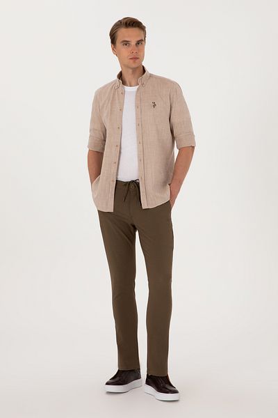 U.S. Polo Assn. Men's Mink Canvas Trousers 50300436-Vr052