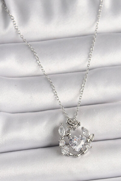 Belle Fusion BFS 316L سلسلة فضية اللون من الفولاذ المقاوم للصدأ مرصعة بحجر ال...