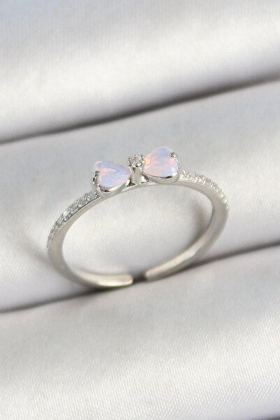 Belle Fusion خاتم نسائي من BFS قابل للتعديل على شكل فيونكة نحاسية وحجر الزركو...