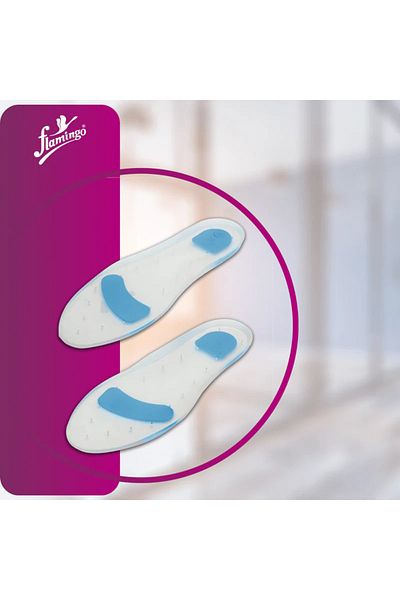 Flamingo Silicon Foot Insoles Large (L)