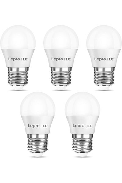 LEPRO E27 Screw Bulb, G45 Golf Ball LED Edison Bulb, Warm White 2700K, 2.5W (25W Equivalent) Energy