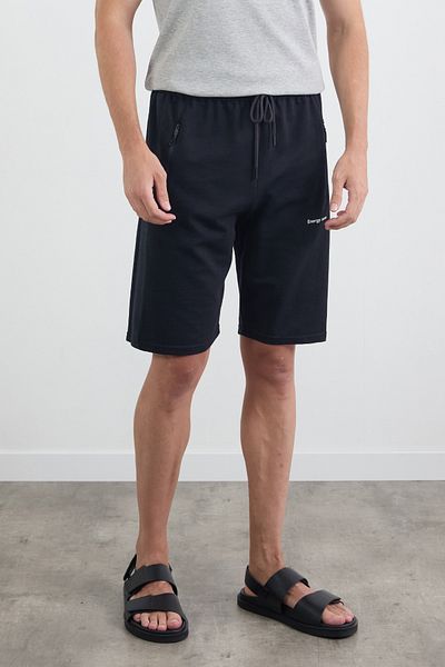 Fulla Moda Σορτς με ελαστική μέση με φερμουάρ