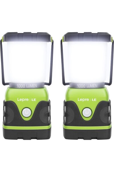 LA' PRECIOUS Camping Lantern, 1000 Lumen Camping Lights 2 Packs, Waterproof Tent Light with 4 Light Modes,