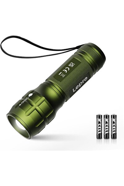 Lighting EVER Lepro LED Torch Battery Powered, Small Bright Flashlight, Adjus...