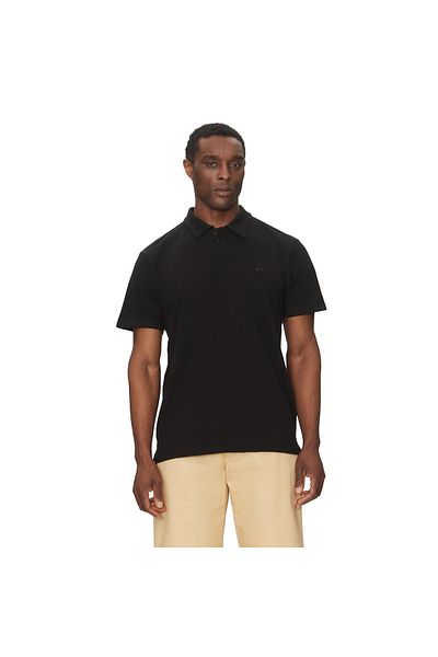 Quiksilver Mw Pique Polo Ανδρικό μαύρο μπλουζάκι πόλο Ανδρικό μπλουζάκι πόλο Eqykt04375