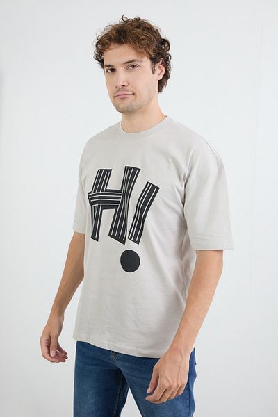 Fulla Moda Hi Printed Crew Neck T-Shirt