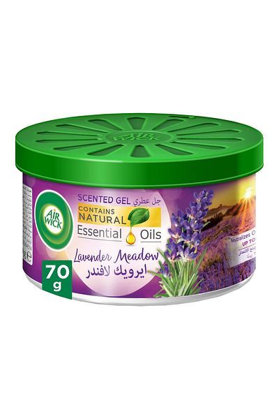 Air Wick Air Freshener Scented Gel Can Lavender Meadow Scent 70 g Long-Lasting