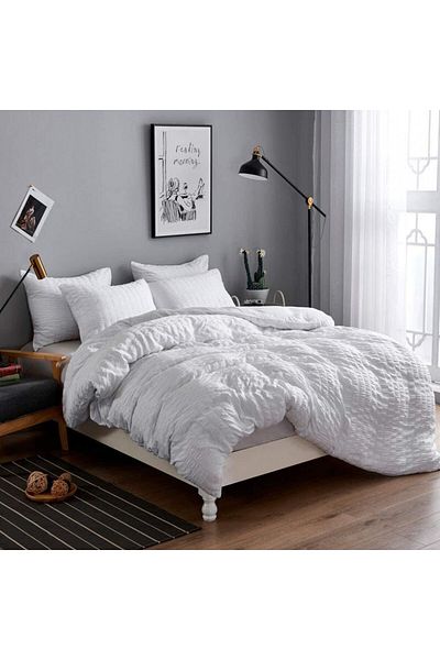 TIANSHIKEER Bed Linen, White, Microfiber, 135 X 220 Cm/ 80 X 80 Cm