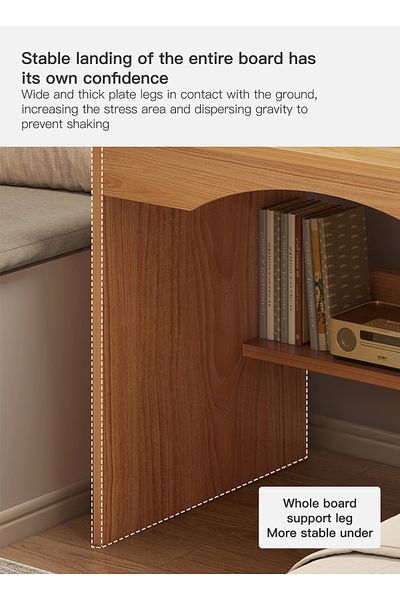 sharpdo Modern Home Office Desk Study Desk with Drawers for Storage 80*45*105cm