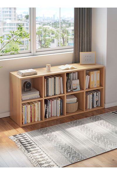sharpdo Household Living Room 8-Grid Rack Floor Cabinet Storage Cabinet, Storage Cabinet Bookshelf