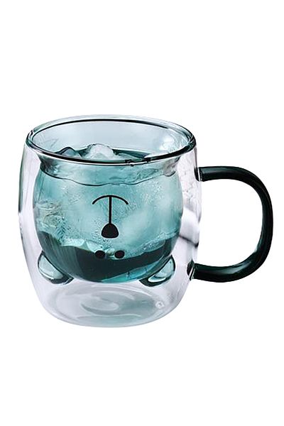 sharpdo Double Glass With Handle - Inverted Bear Shape