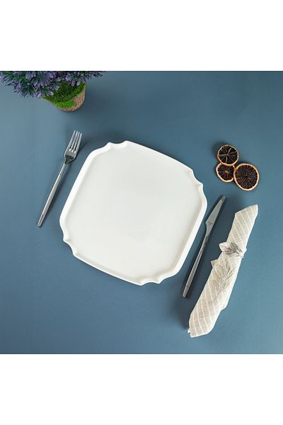 Aryıldız Lunar Square Serving Plate 27 cm