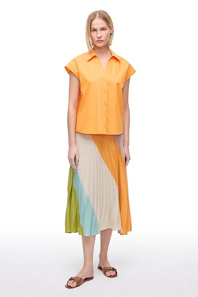 Perspective Orange Albas Regular Fit Shirt
