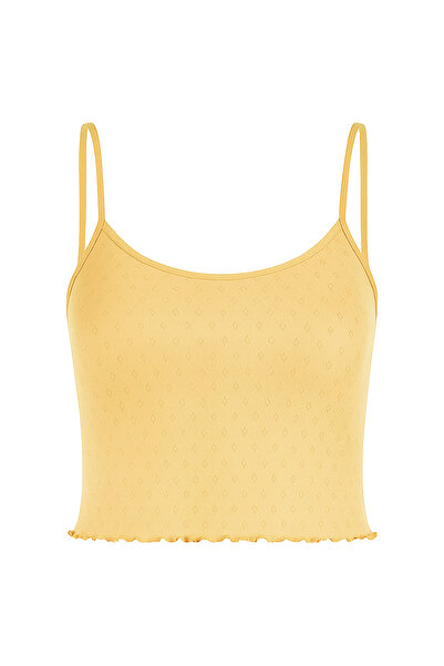 koza iç giyim Kadın Pamuklu İp Askılı Şort Takım