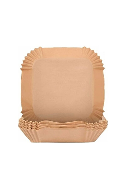 Eminonutoptanci صحن مربع للاستعمال مرة واحدة ورق طهي لمقلاة الهواء 50 قطعة 16 سم