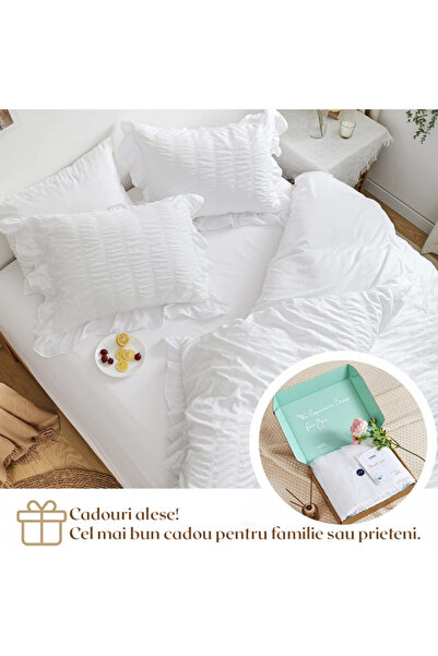 MILDLY bed linen, microfiber, white, 135 x 200 cm/ 80 x 80 cm