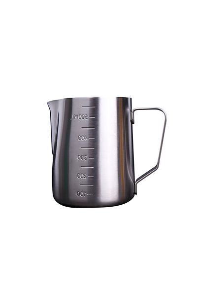 sharpdo Stainless Steel Household Coffee Pull Flower Cup With Scale Beak Cup 350ml