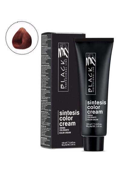 BLACK PROFESSIONAL LINE صبغة شعر سينتيسيس الاحترافية السوداء 5.4 بني فاتح نحا...