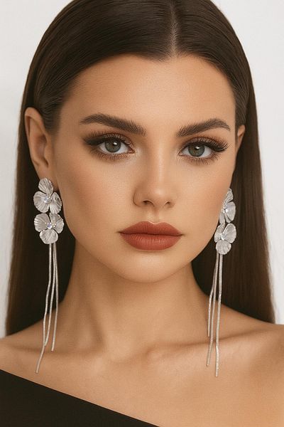 New Obsessions Tassel Flower Earrings