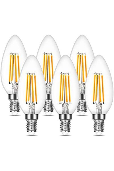 LEPRO E14 LED Light Bulb, LED Candle Bulbs Small Screw, 4W 470lm, 40W Equivalent E14 C35 Bulb Vintag