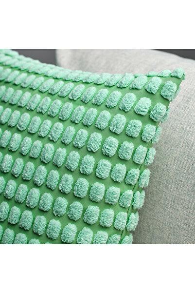 IKEA Cozy Room, Svartpoppel Popcorn Throw Pillow Cover, Light Green, 50X50 cm