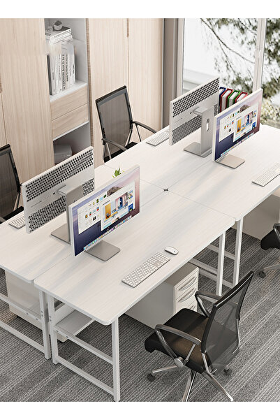 sharpdo Simple Modern Desk Easy To Clean Computer Desk Suitable For Gaming Room Bedroom Office 100*45*70cm