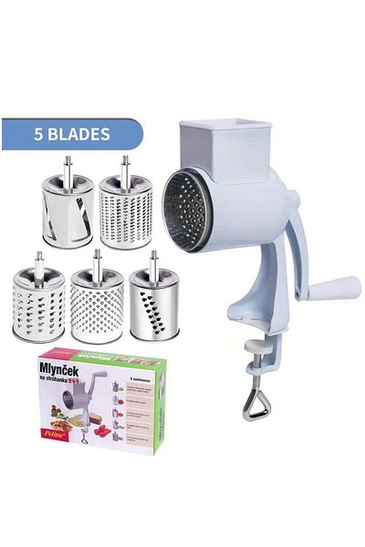 Generic 5-in-1 Multi-Purpose Hand Grinder for Grinding Bread and Other Ingredients