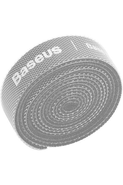 Baseus Cable Tidy Management Velcro Strap, 3m Reusable Hook & Loop Tape, Strong Grip Organizer for T