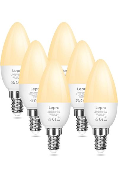 LEPRO E14 LED Light Bulb, Small Edison Screw SES Candle Bulbs, 4.9W 470lm, 40W Equivalent E14 Bulb,