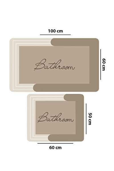 Chilai Home Nakoe 2-Piece Bath Mat Set, Non-Slip Based Djtbanyo