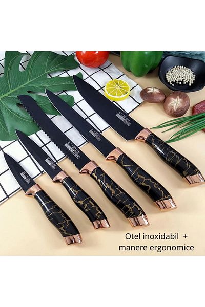 OEM Professional kitchen set 9 pieces with rotating stand
