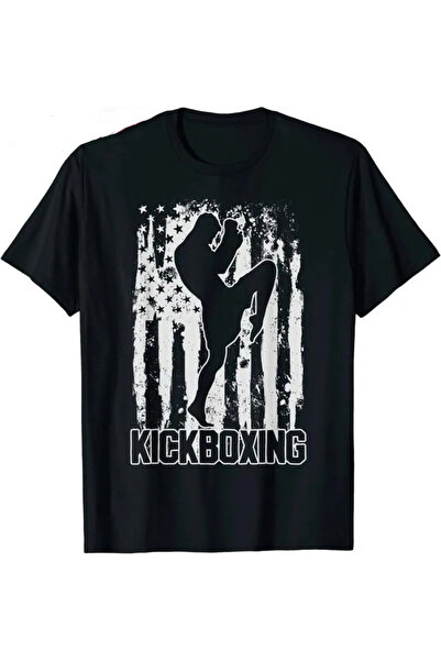 MAGORS TRIUC BUMBAC CU Mâneci Scurte Imprimate KICK-BOX pentru Tineri și Copii