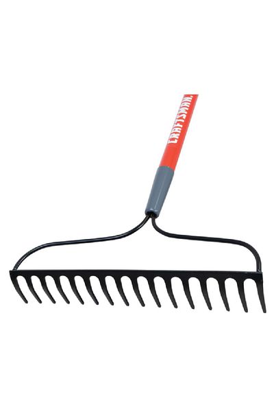 CraftSman Fiberglass Handle Garden Rake Red and Black