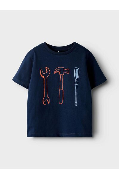 name ıt T-Shirt Navy Blue