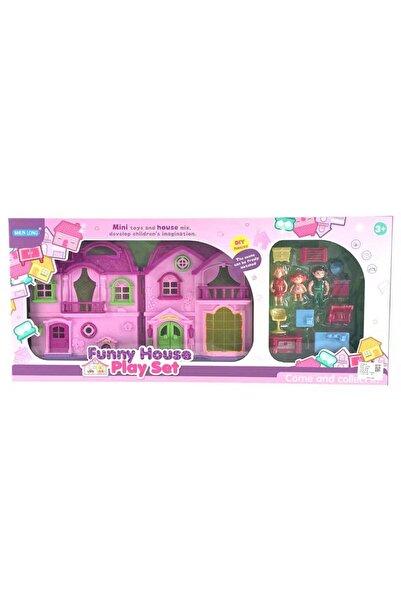 OEM Casuta pentru papusi cu mobilier si figurine Ocie Funny House