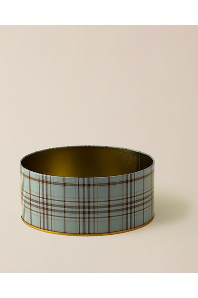 Madame Coco Cutie metalică rotundă Jolie - Dimensiune mare - Albastru/Nor