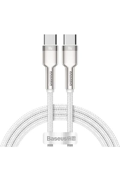 Baseus 100W PD 5A Quick Charge 3.0, Fast Charging USB C to USB C Cable, Nylon Braided Type C Fast 48