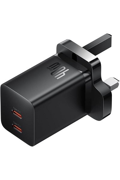Baseus PD 40W Dual Port USB C Charger, Fast USB C Wall Charger, GaN5 Pro Fast Charger Plug Compatibl