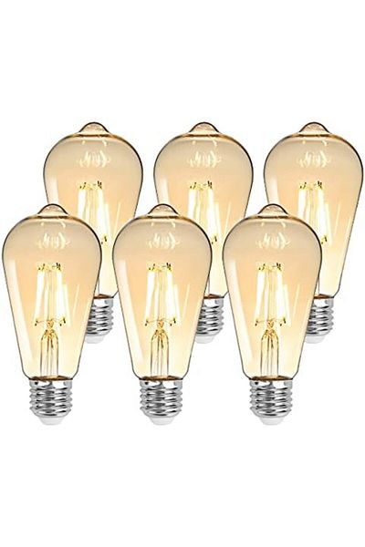 LEPRO LED E27 Screw Bulb, ST64 E27 Vintage Light Bulbs, 4.8W 470lm, 40W Equivalent GLS Bulb